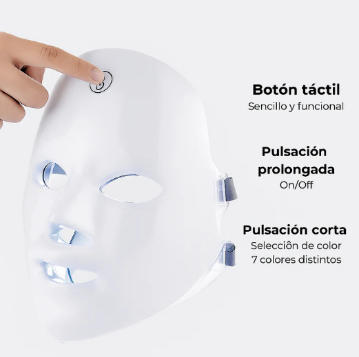 Máscara facial LED
