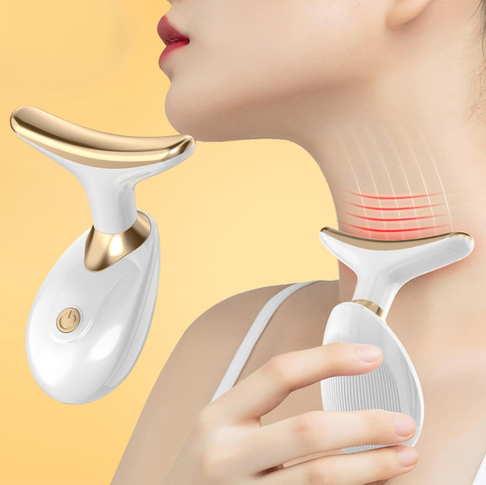 Reductor cuello y papada con vibración + Regalo Masajeador 3D