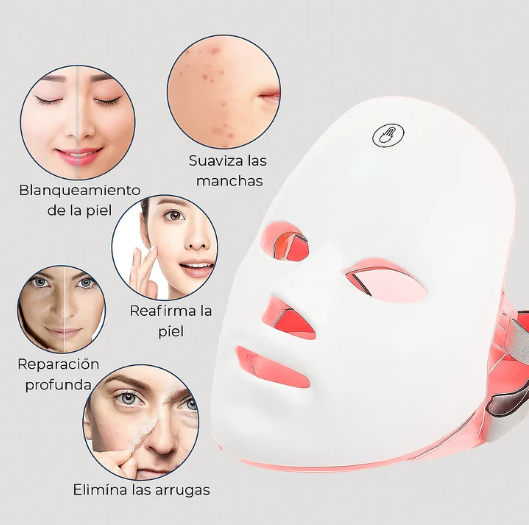 Máscara facial LED