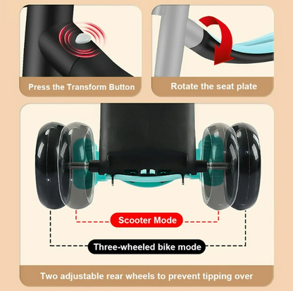 Patín Scooter 3 en 1