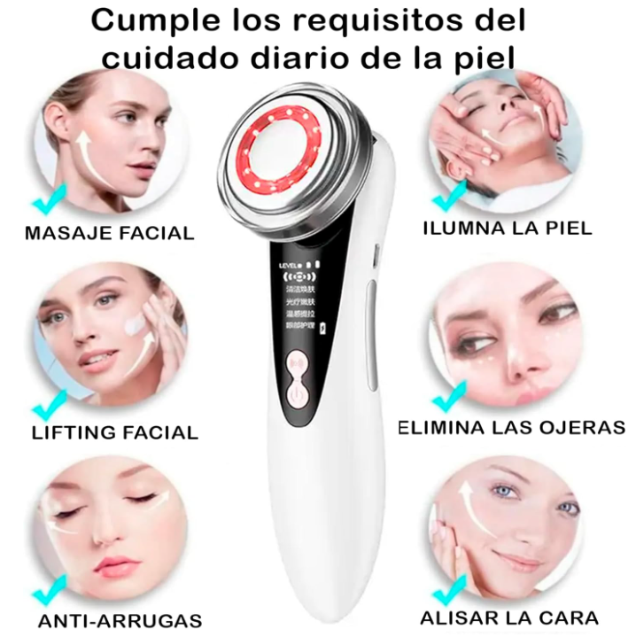 Masajeador Facial LedTerapia + Regalo Masajeador 3D