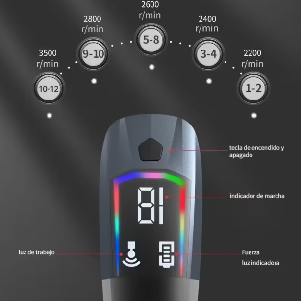 Pistola Masajeadora Multifunción