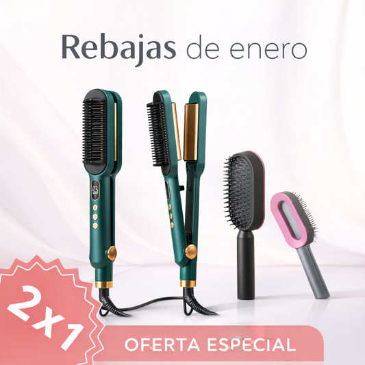 ✨ ALISADOR Y ONDULADOR 2 EN 1 PROFESIONAL ✨+ REGALO