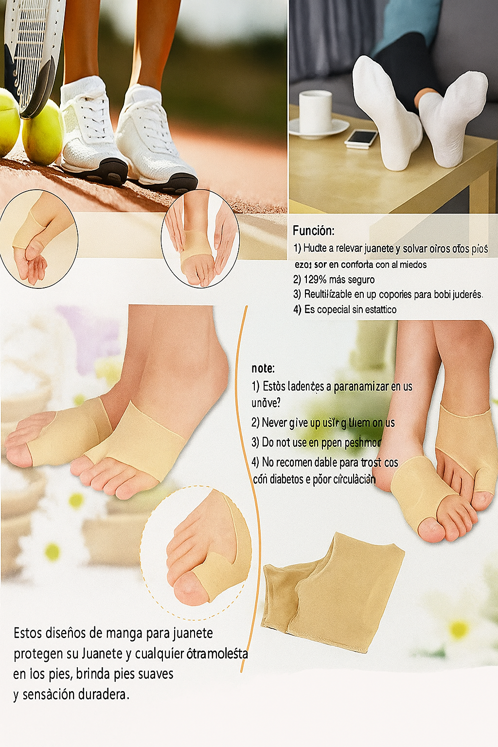 Corrector de juanetes malla