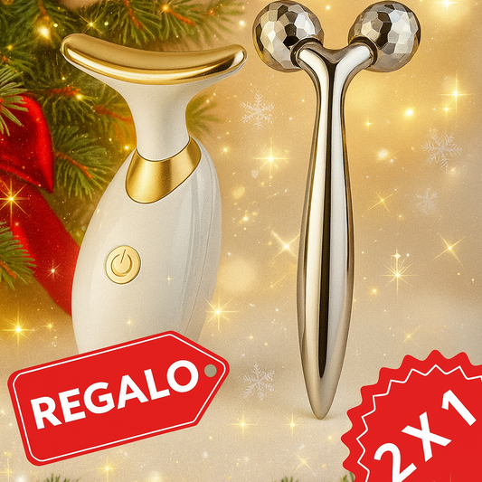 Reductor cuello y papada con vibración + Regalo Masajeador 3D