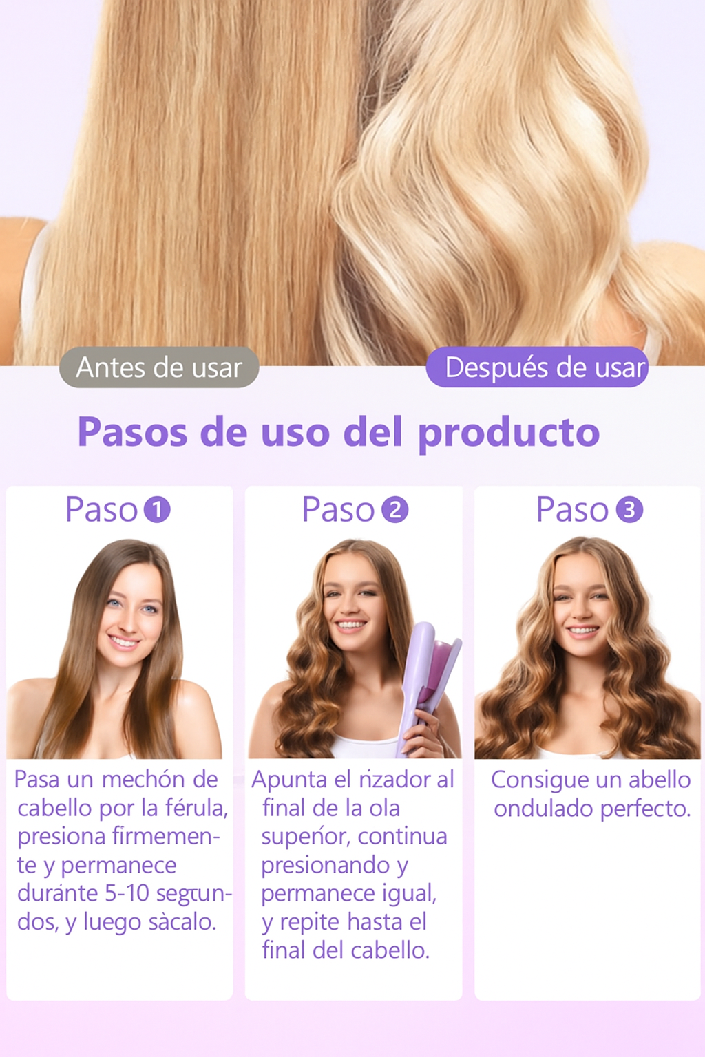 Ondulador de pelo Wavy Curler