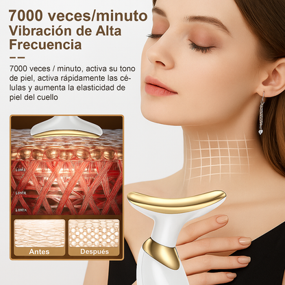 Reductor cuello y papada con vibración + Regalo Masajeador 3D