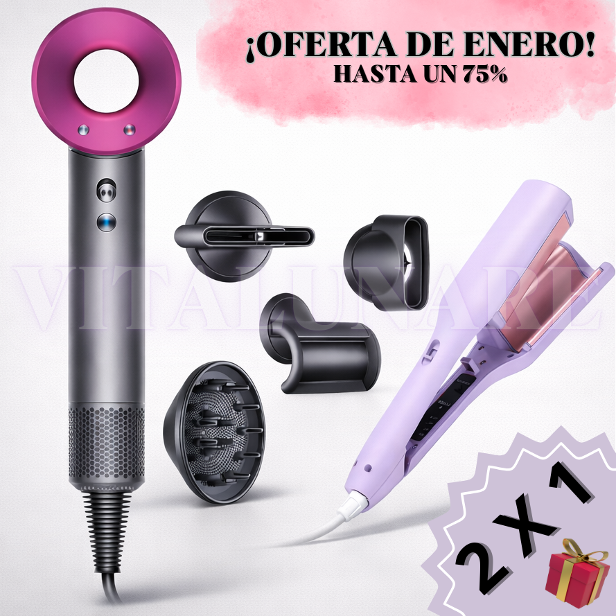 Secador Turbo + Ondulador de Regalo