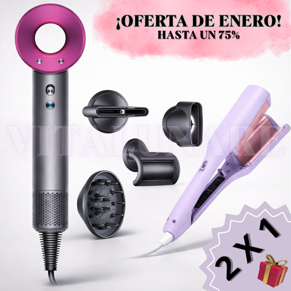 Secador Turbo + Ondulador de Regalo